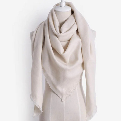 Luksuzni brend Ženski zimski šal od kašmira Velika deka Marama omotana Dugi vuneni šalovi Šalovi Ženski topli jednobojni šal Hidžab