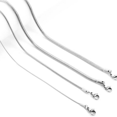 ASON neoksidējamas zelta krāsas ķēdes 1-5 mm nerūsējošā tērauda čūsku ķēdes Kaklarota Twist Rope Rotaslietas Sieviešu garās ķēdes Aksesuāri