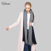 BOHOWAII Bufanda Női Téli Kasmír Sálak Divat Patchwork Sál Hosszú Bojt Poncho Feminino Inverno