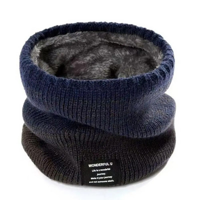 2023. gada modes sieviešu trikotāžas šalle Cieta kašmira Ziemas Snood Šalles Sieviešu siltas vilnas kažokādas biezas unisex vīriešu slēpošanas kakla riņķa šalles