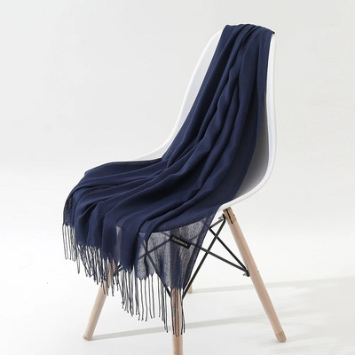 Μασίφ κασμίρ Πασμίνα Λεπτό χειμωνιάτικο ζεστό κασκόλ Γυναικείο σάλι μακριά φούντα με απαλή αίσθηση Χειμερινά γυναικεία κασκόλ για γυναίκες