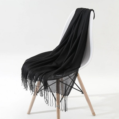 Μασίφ κασμίρ Πασμίνα Λεπτό χειμωνιάτικο ζεστό κασκόλ Γυναικείο σάλι μακριά φούντα με απαλή αίσθηση Χειμερινά γυναικεία κασκόλ για γυναίκες