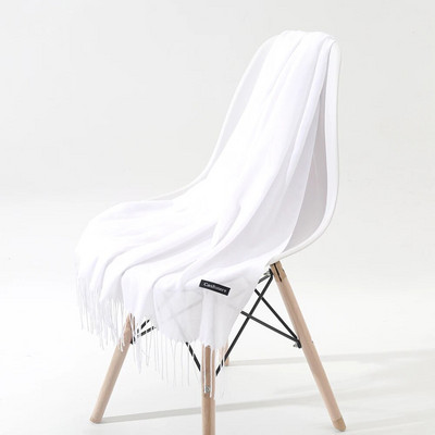 Μασίφ κασμίρ Πασμίνα Λεπτό χειμωνιάτικο ζεστό κασκόλ Γυναικείο σάλι μακριά φούντα με απαλή αίσθηση Χειμερινά γυναικεία κασκόλ για γυναίκες