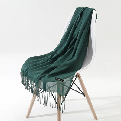 Μασίφ κασμίρ Πασμίνα Λεπτό χειμωνιάτικο ζεστό κασκόλ Γυναικείο σάλι μακριά φούντα με απαλή αίσθηση Χειμερινά γυναικεία κασκόλ για γυναίκες