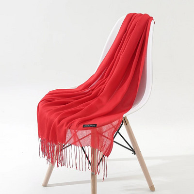 Μασίφ κασμίρ Πασμίνα Λεπτό χειμωνιάτικο ζεστό κασκόλ Γυναικείο σάλι μακριά φούντα με απαλή αίσθηση Χειμερινά γυναικεία κασκόλ για γυναίκες