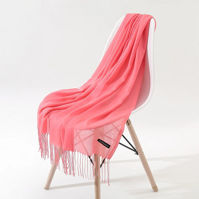 Μασίφ κασμίρ Πασμίνα Λεπτό χειμωνιάτικο ζεστό κασκόλ Γυναικείο σάλι μακριά φούντα με απαλή αίσθηση Χειμερινά γυναικεία κασκόλ για γυναίκες