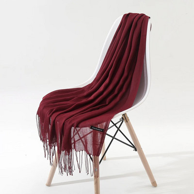 Μασίφ κασμίρ Πασμίνα Λεπτό χειμωνιάτικο ζεστό κασκόλ Γυναικείο σάλι μακριά φούντα με απαλή αίσθηση Χειμερινά γυναικεία κασκόλ για γυναίκες