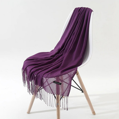 Μασίφ κασμίρ Πασμίνα Λεπτό χειμωνιάτικο ζεστό κασκόλ Γυναικείο σάλι μακριά φούντα με απαλή αίσθηση Χειμερινά γυναικεία κασκόλ για γυναίκες