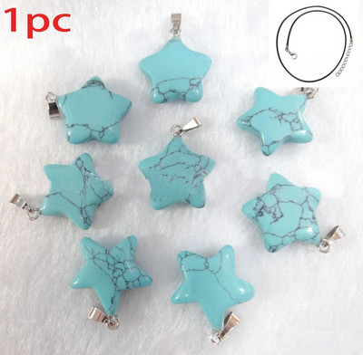 Dabīgā akmens sešstūra kulonu kaklarota kristāla rozā kvarca opāla zvaigzne sievietēm Fluorīta lapis ložu svārsts Trend rotaslietas dāvana