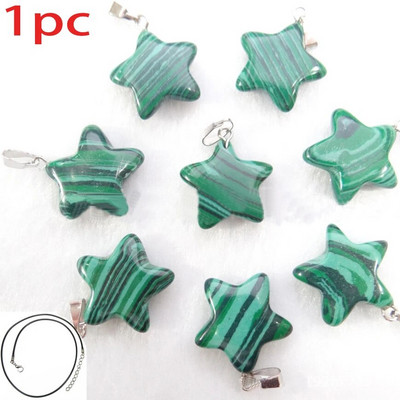 Dabīgā akmens sešstūra kulonu kaklarota kristāla rozā kvarca opāla zvaigzne sievietēm Fluorīta lapis ložu svārsts Trend rotaslietas dāvana