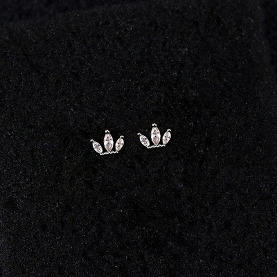 Male naušnice Korea Helix Piercing Stud naušnice sa kamenčićima Bakrena djetelina Set naušnica za žene Nakit-dodaci za djevojčice