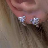 2 kom Y2K Nakit Bowknot Naušnice za žene Metal Vintage Harajuku Cool Cartoon Naušnice Charms 90-ih Estetski dar Novo Veleprodaja