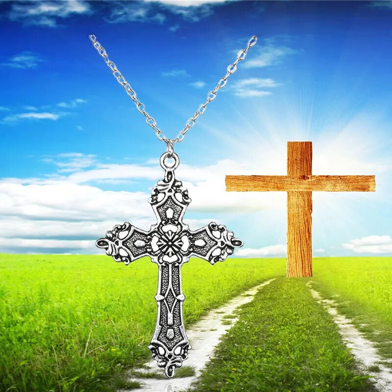 Vintage Crosses Medál Nyaklánc Góth Ékszer Kiegészítők Gótikus Grunge Lánc Y2k Divat Női Olcsó dolgok Ingyenes kiszállítás Férfiak