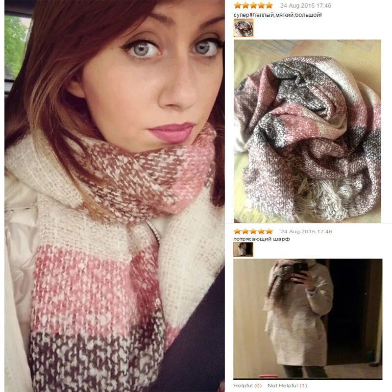 Modni dugi ženski šal od mohera za jesen i zimu od kašmira, topli šalovi i marame za žene