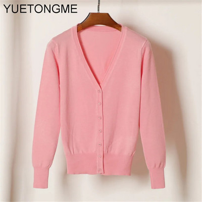 Ženski džemper s kardiganom Ženski crno-bijeli džemper s V izrezom s jednim kopčanjem Ženski pleteni džemper SW070