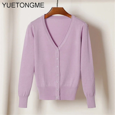 Ženski džemper s kardiganom Ženski crno-bijeli džemper s V izrezom s jednim kopčanjem Ženski pleteni džemper SW070