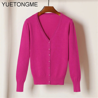 Ženski džemper s kardiganom Ženski crno-bijeli džemper s V izrezom s jednim kopčanjem Ženski pleteni džemper SW070