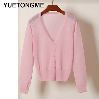 Ženski džemper s kardiganom Ženski crno-bijeli džemper s V izrezom s jednim kopčanjem Ženski pleteni džemper SW070