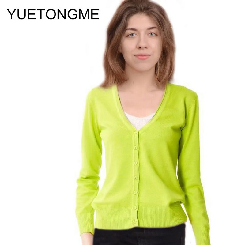 Ženski džemper s kardiganom Ženski crno-bijeli džemper s V izrezom s jednim kopčanjem Ženski pleteni džemper SW070