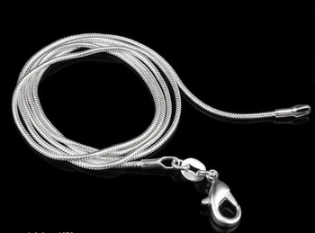 1MM 925 стерлингова сребърна верига Модно колие с висококачествена змийска верига за мъже и жени