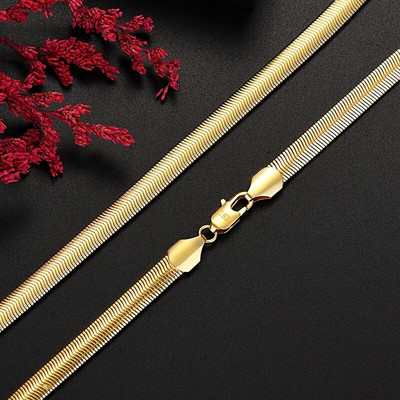 1MM 925 стерлингова сребърна верига Модно колие с висококачествена змийска верига за мъже и жени