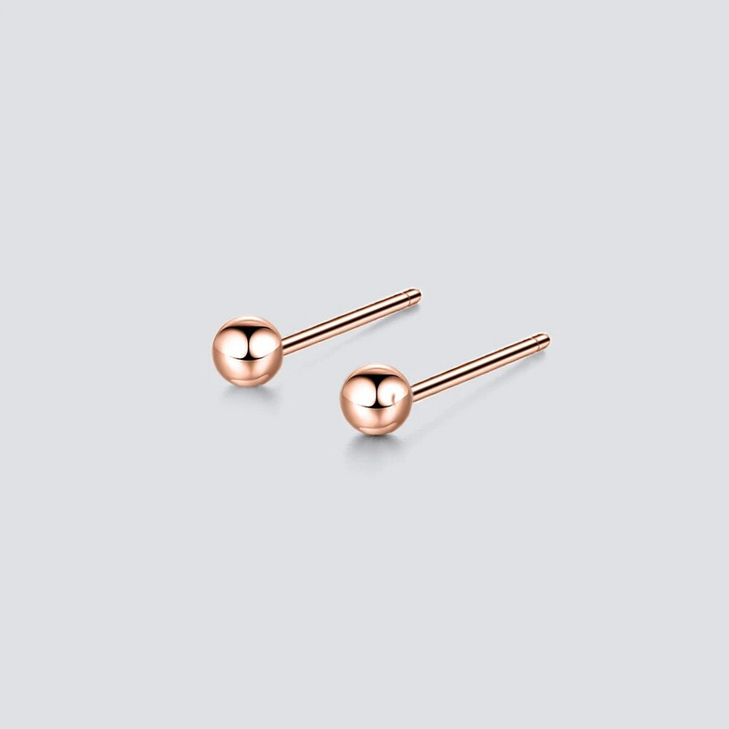 e-Manco promjer 3 mm kuglaste male naušnice s nitom za žene jednostavni set naušnica od nehrđajućeg čelika modni nakit