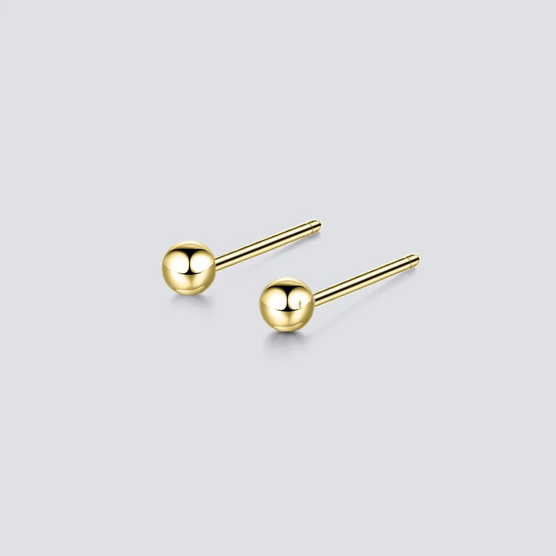 e-Manco promjer 3 mm kuglaste male naušnice s nitom za žene jednostavni set naušnica od nehrđajućeg čelika modni nakit