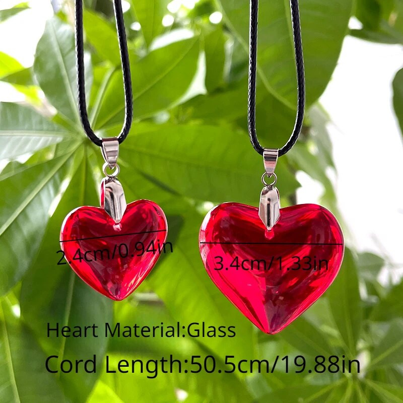 Estetska Y2k ogrlica s ljubavnim srcem iz 2000-ih za žene Moda Grunge Hip Hop Pink Hearts Privjesci Ogrlice Djevojka Rave Poklon Nakit