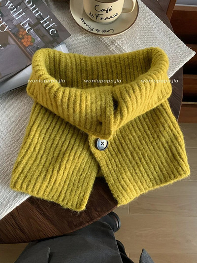 Prieskonių dangtelis grynos spalvos šiltai išlaiko kaklą su gobtuvu, megztiniu, užsegamu megztu vilnos dangteliu, kaklo šildytuvu