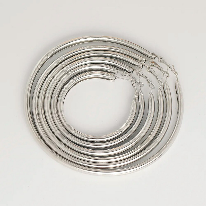 BLIJERY Madingi dideli, dideli auskarai moterims Krepšinis Brincos Dideli, stori, apvalūs auskarai, lankeliai, pankų papuošalai