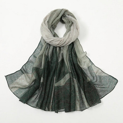 Új Retro Fashion All-match Bali Fonal Print Turbán Puha Meleg Viszkóz Pamut Sál Kendő Muszlim női Hidzsáb fejkendő 180X90CM