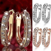 Delysia King τριών όψεων Earcuff Luxury Rhinestone Girls Clip σε σκουλαρίκια
