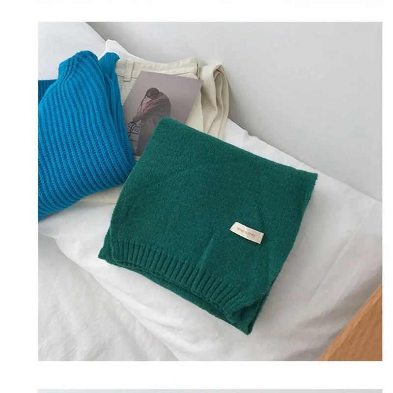 Ziemas adīšanas vilnas šalle vīriešiem sieviešu aizdares termokakla sildītājs, masīvs flīss, kas uztur siltumu Šalle, biezāka vēja necaurlaidīga kakla pārklāj