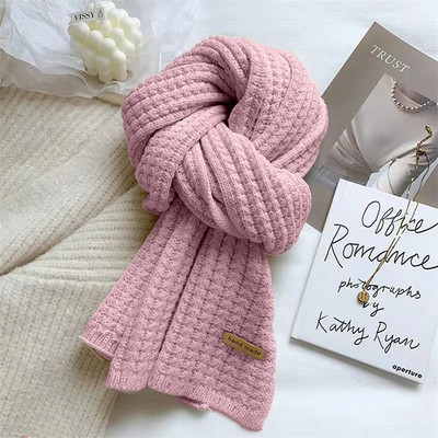 Novi korejski šalovi za žene u jesen i zimu Debljana termo vuna za pletenje studentskih šalova za japanske ljubitelje zimi