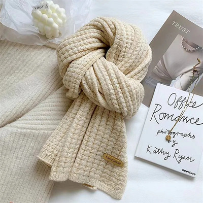 Novi korejski šalovi za žene u jesen i zimu Debljana termo vuna za pletenje studentskih šalova za japanske ljubitelje zimi