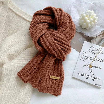 Novi korejski šalovi za žene u jesen i zimu Debljana termo vuna za pletenje studentskih šalova za japanske ljubitelje zimi