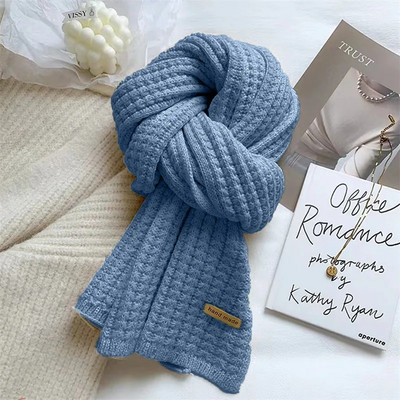 Novi korejski šalovi za žene u jesen i zimu Debljana termo vuna za pletenje studentskih šalova za japanske ljubitelje zimi