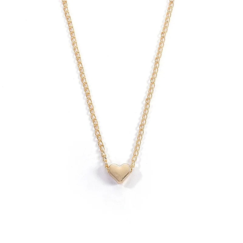 Vintage mala ogrlica sa srcem za žene KRATKI lanac Ogrlica s privjeskom u obliku srca Poklon Etnička boemska ogrlica s ogrlicom Veleprodaja nakita