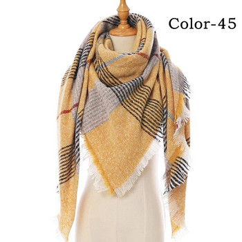 Луксозен кашмирен топъл шал от пашмина за жени, едноцветен обикновен триъгълен шал, обвивки, шал, шал, женска кърпа за врат Bufandan Echarpe 2022