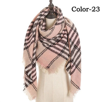 Луксозен кашмирен топъл шал от пашмина за жени, едноцветен обикновен триъгълен шал, обвивки, шал, шал, женска кърпа за врат Bufandan Echarpe 2022
