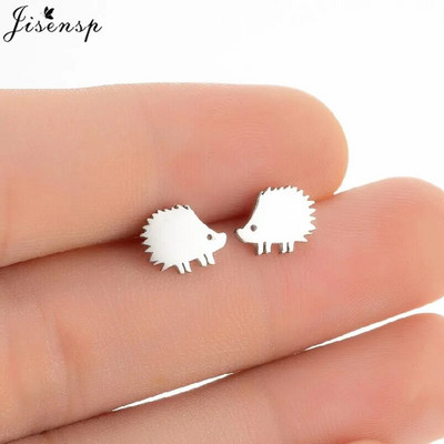 Mazie dzīvnieka auskari Vairāki nerūsējošā tērauda auskari sievietēm Truša pele Čūska Jauki Auskari Kaķis Suns Kniedes Punk Dāvanas