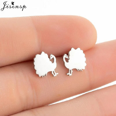 Mazie dzīvnieka auskari Vairāki nerūsējošā tērauda auskari sievietēm Truša pele Čūska Jauki Auskari Kaķis Suns Kniedes Punk Dāvanas