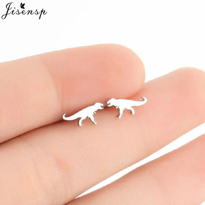 Mazie dzīvnieka auskari Vairāki nerūsējošā tērauda auskari sievietēm Truša pele Čūska Jauki Auskari Kaķis Suns Kniedes Punk Dāvanas