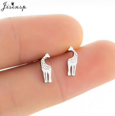 Mazie dzīvnieka auskari Vairāki nerūsējošā tērauda auskari sievietēm Truša pele Čūska Jauki Auskari Kaķis Suns Kniedes Punk Dāvanas