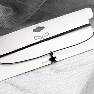 Κορεατική μόδα βελούδινο κολιέ τσόκερ για γυναίκες Vintage σέξι δαντελένιο κολιέ με μενταγιόν Gothic girl λαιμόκοψη αξεσουάρ