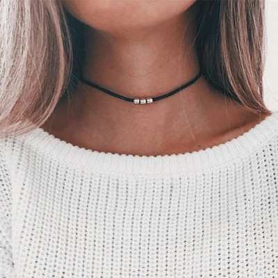 Κορεατική μόδα βελούδινο κολιέ τσόκερ για γυναίκες Vintage σέξι δαντελένιο κολιέ με μενταγιόν Gothic girl λαιμόκοψη αξεσουάρ