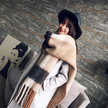 2023 г. кашмирен шал дамски зимен дебел пашмина топъл шал обвивка дизайн абстрактно цвете пискюл одеяло кърпичка пончо палантини