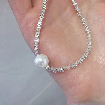2023 P opular Ασημί Χρώμα Sparkling Clavicle Chain Choker Κολιέ για Γυναικεία Εκλεκτά κοσμήματα Δώρο γενεθλίων γάμου