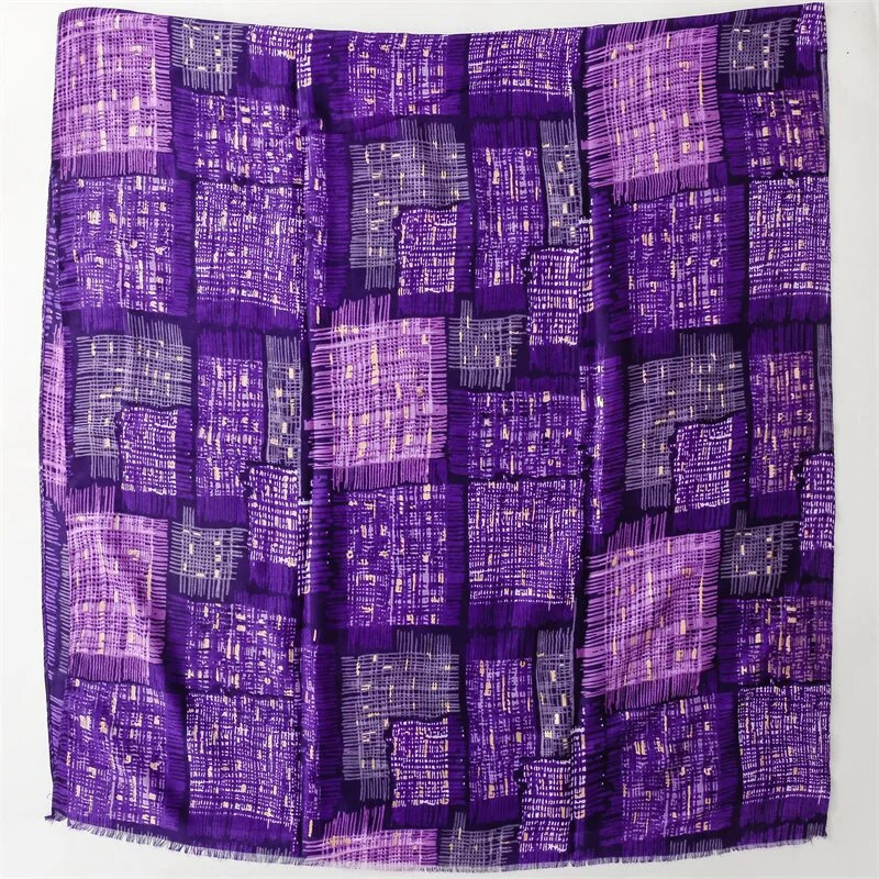 Zimski šalovi od viskoze Ženski dizajnerski zlatni svjetlucavi Ombre karirani šalovi i ogrtači Pašmina marame Bufandas Muslim Sjaal 180*90 cm