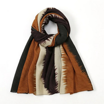 Нов есенно-зимен моден дамски марков шал от вискоза, блокиран от бръчки, хиджаб, шалове и опаковки Echarpe Foulards Femme 180*80 cm